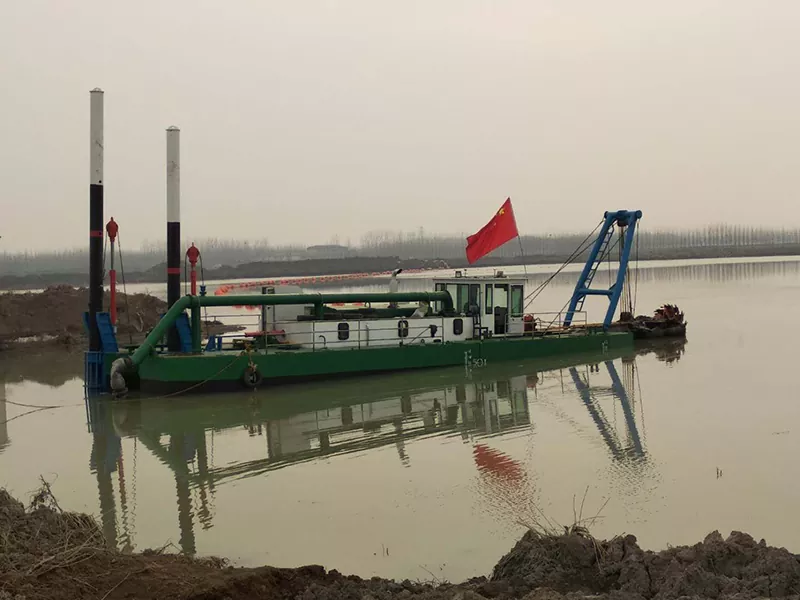 Bucket Digging Dredger