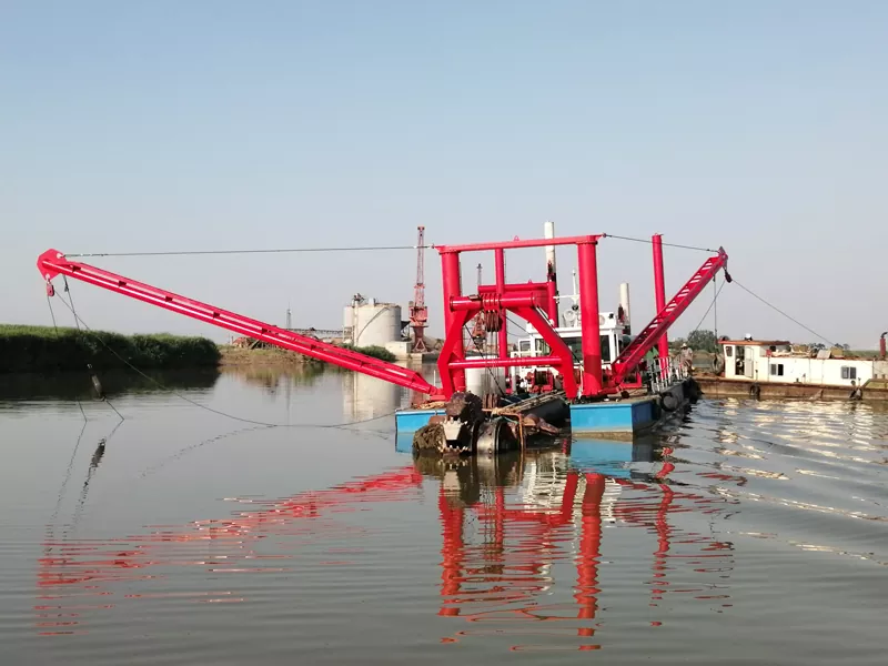 Bucket Digging Dredger